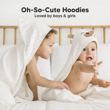 Load image into Gallery viewer, Cuddle Baby Hooded Towel (Grizzly, Petite)