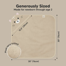 Load image into Gallery viewer, Cuddle Baby Hooded Towel (Cat, Petite)