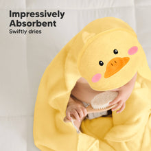 Load image into Gallery viewer, Cuddle Baby Hooded Towel (Duck, Petite)