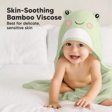Load image into Gallery viewer, Cuddle Baby Hooded Towel (Frog, Petite)