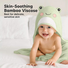 Load image into Gallery viewer, Cuddle Baby Hooded Towel (Frog)