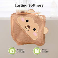 Load image into Gallery viewer, Cuddle Baby Hooded Towel (Monkey)