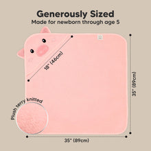 Load image into Gallery viewer, Cuddle Baby Hooded Towel (Piglet)