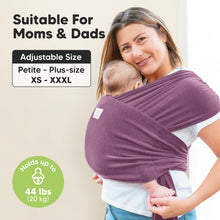 Load image into Gallery viewer, D-Lite Wrap Carrier (Dark Mauve)