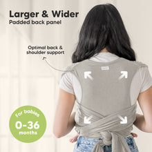 Load image into Gallery viewer, D-Lite Wrap Carrier (Stone Gray)
