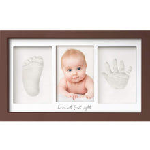 Load image into Gallery viewer, Baby Handprint & Footprint Keepsake Duo Frame (Cedar)