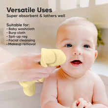 Load image into Gallery viewer, Deluxe Baby Washcloths (Carrot)