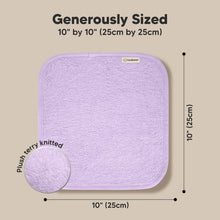 Load image into Gallery viewer, Deluxe Baby Washcloths (Soft Lilac)