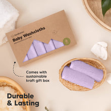 Load image into Gallery viewer, Deluxe Baby Washcloths (Soft Lilac)
