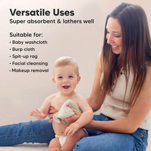 Load image into Gallery viewer, Deluxe Baby Washcloths (Stone)