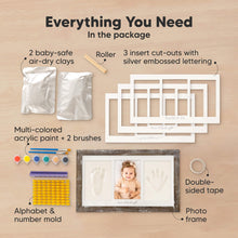 Load image into Gallery viewer, Baby Handprint & Footprint Keepsake Duo Frame (Barnwood)