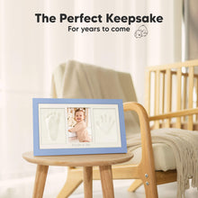 Load image into Gallery viewer, Baby Handprint & Footprint Keepsake Duo Frame (Cornflower)
