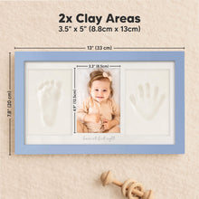 Load image into Gallery viewer, Baby Handprint & Footprint Keepsake Duo Frame (Cornflower)