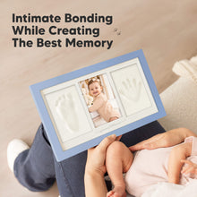Load image into Gallery viewer, Baby Handprint & Footprint Keepsake Duo Frame (Cornflower)