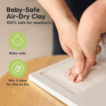 Load image into Gallery viewer, Baby Handprint & Footprint Keepsake Duo Frame (Golden Wheat)