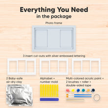 Load image into Gallery viewer, Baby Handprint & Footprint Keepsake Duo Frame (Mist Blue)