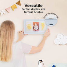 Load image into Gallery viewer, Baby Handprint & Footprint Keepsake Duo Frame (Mist Blue)