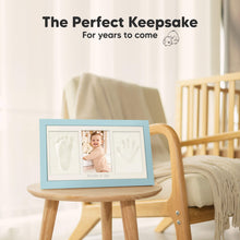 Load image into Gallery viewer, Baby Handprint & Footprint Keepsake Duo Frame (Sky Blue)