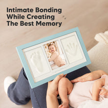 Load image into Gallery viewer, Baby Handprint & Footprint Keepsake Duo Frame (Sky Blue)