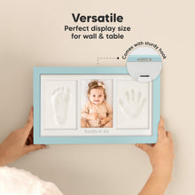 Load image into Gallery viewer, Baby Handprint & Footprint Keepsake Duo Frame (Sky Blue)