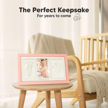 Load image into Gallery viewer, Baby Handprint & Footprint Keepsake Duo Frame (Sweet Pink)