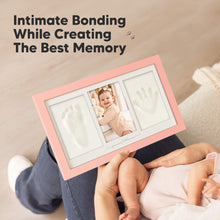 Load image into Gallery viewer, Baby Handprint & Footprint Keepsake Duo Frame (Sweet Pink)