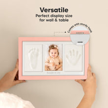 Load image into Gallery viewer, Baby Handprint & Footprint Keepsake Duo Frame (Sweet Pink)