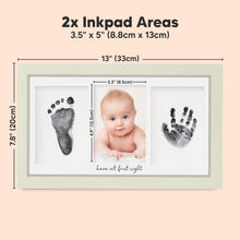 Load image into Gallery viewer, Duo Clean Touch Inkless Hand & Footprint Frame Kit (Sage)