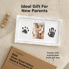 Load image into Gallery viewer, Duo Clean Touch Inkless Hand & Footprint Frame Kit (Vintage White)