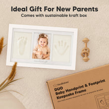 Load image into Gallery viewer, Baby Handprint & Footprint Keepsake Duo Frame