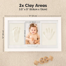 Load image into Gallery viewer, Baby Handprint & Footprint Keepsake Duo Frame