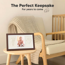 Load image into Gallery viewer, Baby Handprint & Footprint Keepsake Duo Frame (Cedar)
