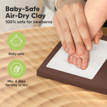 Load image into Gallery viewer, Baby Handprint & Footprint Keepsake Duo Frame (Cedar)