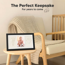 Load image into Gallery viewer, Baby Handprint & Footprint Keepsake Duo Frame (Onyx Black)