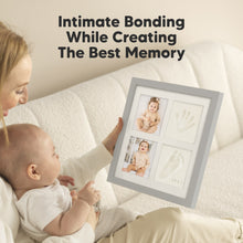Load image into Gallery viewer, Ever Baby Hand & Footprint Keepsake Frame (Cloud Gray)
