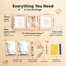 Load image into Gallery viewer, Fond Hand & Footprint Keepsake Frame (Petal Pink)