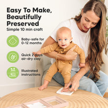 Load image into Gallery viewer, Fond Hand & Footprint Keepsake Frame (Petal Pink)