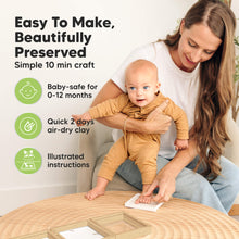 Load image into Gallery viewer, Fond Hand & Footprint Keepsake Frame (Ash Wood)