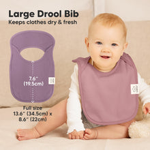 Load image into Gallery viewer, 8-Pack Hallo Drool Bibs (Mauve)