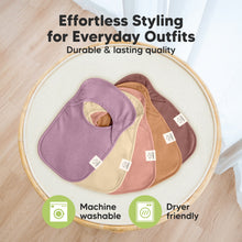 Load image into Gallery viewer, 8-Pack Hallo Drool Bibs (Mauve)