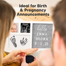 Load image into Gallery viewer, Heartfelt Clean Touch Inkless Hand & Footprint Frame Kit with Letterboard