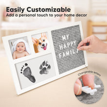 Load image into Gallery viewer, Heartfelt Clean Touch Inkless Hand & Footprint Frame Kit with Letterboard