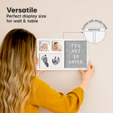 Load image into Gallery viewer, Heartfelt Clean Touch Inkless Hand & Footprint Frame Kit with Letterboard