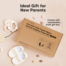 Load image into Gallery viewer, Heartfelt Clean Touch Inkless Hand & Footprint Frame Kit with Letterboard