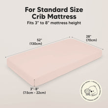 Load image into Gallery viewer, Isla Fitted Crib Sheets (Cameo)