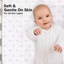 Load image into Gallery viewer, Isla Fitted Crib Sheets (Bunnies)