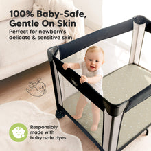 Load image into Gallery viewer, Isla Fitted Mini Crib Sheets (Pine Grove)