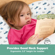 Load image into Gallery viewer, Jumbo Toddler Pillow with Pillowcase (Submarines)