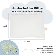 Load image into Gallery viewer, Jumbo Toddler Pillow with Pillowcase (DinoDood)