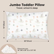 Load image into Gallery viewer, Jumbo Toddler Pillow with Pillowcase (Escapade)